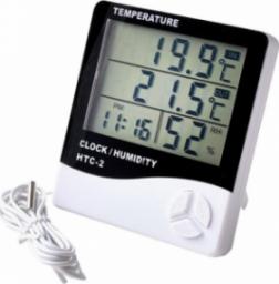 Tradelectra Termometr zewnętrzny z wilgotnościomierzem higrostat pokojowy LCD