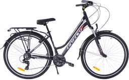 Fuzlu Rower trekkingowy 28 Fuzlu Escape 1.0 Lady (18") czarny/czerwony/biały mat