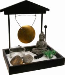 Atmosphera Ogród Zen z figurką Buddy 12x15 cm