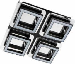 Lampa sufitowa IDEUS LAMPA sufitowa LIKYA LED-4 03137 Ideus metalowa OPRAWA ścienna LED 20W 4000K kwadratowy plafon chrom wenge