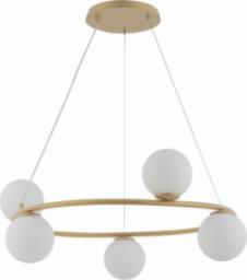 Lampa wisząca Sigma Lampa modernistyczna GAMA KOŁO 5-punktowa złoty