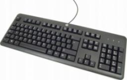 art. poleasingowy HP Klawiatura KU-1156 USB Biurowa Czarna QWERTY +Naklejki