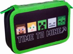 Piórnik Astra Piórnik potrójny Jumbo BW Minecraft AC3