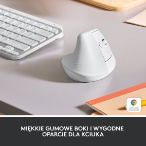 Mysz Logitech Lift Off-White (910-006475) 2