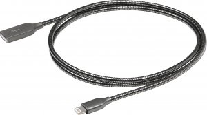 Kabel USB eStuff Lightning - USB-A 0.5 m Szary (ES601065) 4