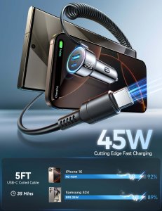 Ładowarka Joyroom JR-CL07 1x USB-A 2x USB-C  (6941237172860) 3