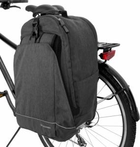 Wozinsky Torba rowerowa na bagażnik plecak rowerowy ze stelażem 2w1 40l czarny (WBB33BK) 10