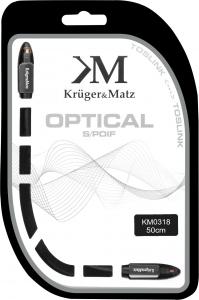 Kabel Kruger&Matz Toslink - Toslink 0.5m czarny (KM0318) 2