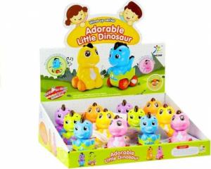 LeanToys Dinozaur Kolorowy w Jajku Nakręcany 2