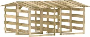 Drewutnia vidaXL 3096646 sosnowa 90 cm 2