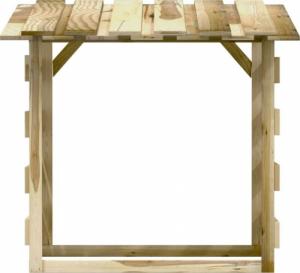 Drewutnia vidaXL 318379 sosnowa 90 cm 5