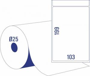 Avery Zweckform Termiczne etykiety wysyłkowe TD8060-25 103 x 199 w rolce, 3