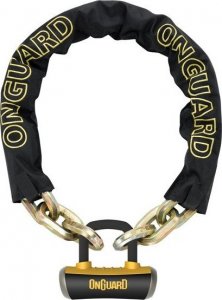 OnGuard Zapięcie rowerowe ONGUARD BEAST 8016 ŁAŃCUCH 110cm*14mm - 5 x Klucze z kodem + KŁÓDKA 3