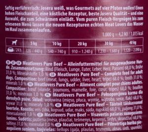 Josera Meatlovers Pure Wołowina 400g (30002464) 3