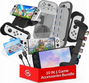 JYS Zestaw 10w1 Akcesoria do Nintendo Switch OLED NS228 2