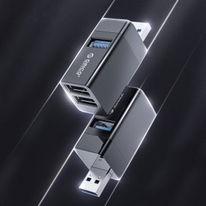 HUB USB Orico Mini hub 3x USB-A 2.0 3.1 Gen1 (MINI-U32L-BK-BP) 8