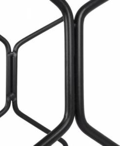 Vilde Stojak metalowy czarny wino regał szafka półka na wina 8 butelek 23x11x48 cm 6