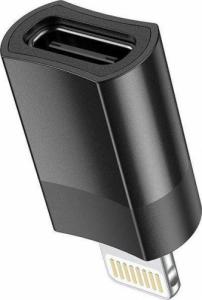 Adapter USB Hoco UA17 USB-C - Lightning Czarny  (6931474761996 [17408003]) 2