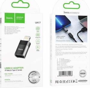 Adapter USB Hoco UA17 USB-C - Lightning Czarny  (6931474761996 [17408003]) 5