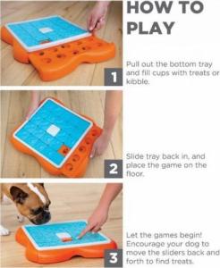 Outward Hound Nina Ottosson Dog Challange Slider poziom 3 - gra edukacyjna dla psa 4