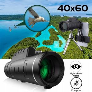 Luneta Apexel Monokular Luneta 40x 60mm 40x60 + Statyw + Uchwyt 4