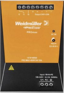 Weidmüller Zasilacz DC PRO MAX 480W 24V 20A 1478140000 2