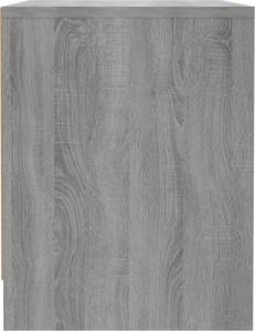vidaXL vidaXL Szafka nocna, szary dąb sonoma, 45x34x44,5 cm, płyta wiórowa 6