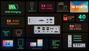 Stacja/replikator CalDigit TS4 Thunderbolt 4 (CD-TS4-EU) 3