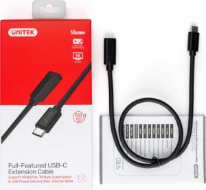 Kabel USB Unitek USB-C - USB-C 1.5 m Czarny (C14086BK-1.5M) 5