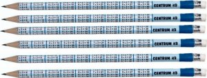 Centrum Ołówek ostrzony z gumką CENTRUM MULTIPLICATION TABLE 82099 HB 2