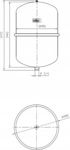 Reflex Naczynie wzbiorcze Reflex N 25 4 bar / 70°C szare 2