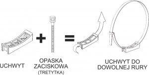 airRoxy Komplet 20 sztuk uchwytów (bez opaski) 2