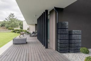 Prosperplast Zbiornik na deszczówkę Tower Stone antracyt 350L 3
