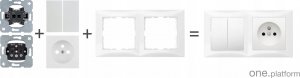 Berker One.platform Ściemniacz obrotowy obciążenie R 20-200 W, LED 3-40 W 2909 2