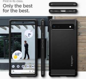 Spigen Etui Spigen Rugged Armor do Google Pixel 6A czarny 19