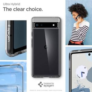Spigen Etui Spigen Ultra Hybrid do Google Pixel 6A bezbarwne 8