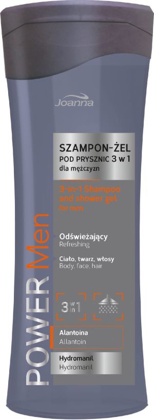 Joanna Power Men Szampon-żel pod prysznic 3w1 300ml 3