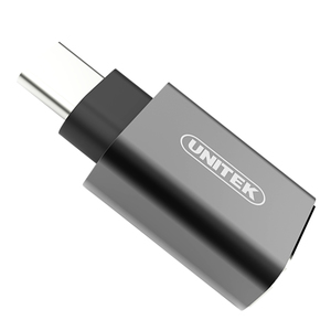 Adapter USB Unitek USB-A - USB-C Srebrny  (Y-A025CGY) 4