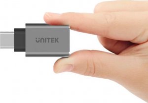 Adapter USB Unitek USB-A - USB-C Srebrny  (Y-A025CGY) 10