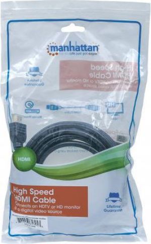 Kabel Manhattan HDMI - HDMI 4K 5m czarny (353953) 6