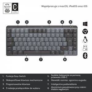 Klawiatura Logitech MX Mechanical Mini (920-010780) 6