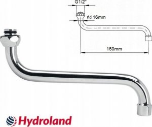 Wylewka Hydroland WYLEWKA 1/2" L-160MM S B // WL.S-160.B 5