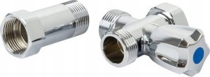 Hydroland Zawór do pralki lub zmywarki do większości baterii ściennych 1/2"x 3/4" 3