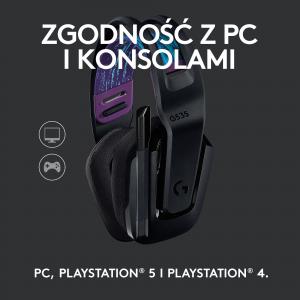 Słuchawki Logitech G535 LIGHTSPEED Czarne (981-000972) 5
