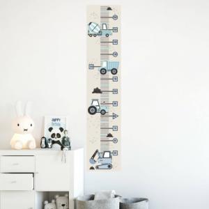 Pastelowe Love Miarka | Pojazdy niebieskie - Naklejka na ścianę 2