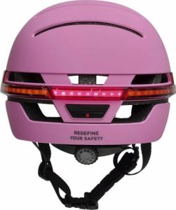Livall Neo Smart Kask Miejski Bluetooth LED/SOS, Różowy, r. L (BH51M) 3
