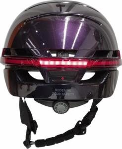 Livall Neo Smart Kask Miejski Bluetooth LED/SOS, Fioletowy, r. L (BH51M) 3