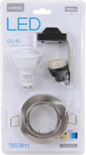 Omega LED Spotlight Holder Round Nickel 2