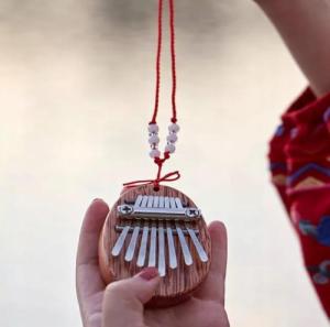 Zenwire Mini Kalimba Drewniana Mahoniowa Kalimbka K04 5
