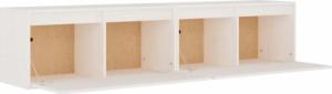 vidaXL Szafki ścienne, 2 szt., białe, 80x30x35 cm lite drewno sosnowe 8